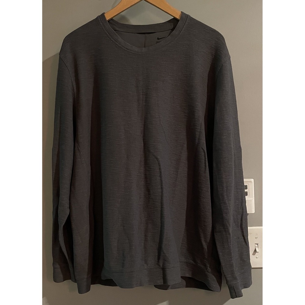 Nike Shirt Knit Textured Long Sleeve Running‎ Athletic Symmetrical Back Seam XL